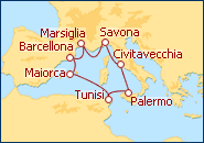 Visualizza l'itinerario della Crociera Profumo d'Agrumi II