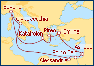 Visualizza l'itinerario della Crociera Ritorno in Terra Santa