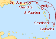 Visualizza l'itinerario della Crociera Celebrity Summit da San Juan