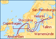 Visualizza l'itinerario della Crociera Paesi Bassi, Germania, Russia, Danimarca