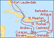 Visualizza l'itinerario della Crociera Florida, West Indies, Barbados II