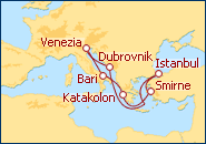 Visualizza l'itinerario della Crociera Italia, Grecia, Turchia, Croazia I