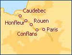 Visualizza l'itinerario della Crociera Da Honfleur a Parigi