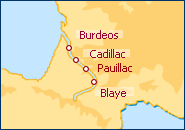 Visualizza l'itinerario della Crociera Aquitaine e Bordeaux