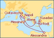 Visualizza l'itinerario della Crociera Mediterraneo Orientale V
