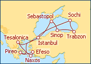 Visualizza l'itinerario della Crociera Combinazione nel Mar Nero