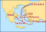 Visualizza l'itinerario della Crociera Isole Greche e Turchia