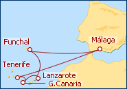 Visualizza l'itinerario della Crociera Isole Canarie I 2012 