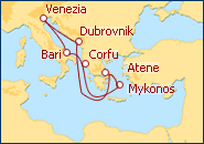 Visualizza l'itinerario della Crociera Isole Greche II