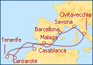 Visualizza l'itinerario della Crociera Le Isole del Sole