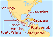 Visualizza l'itinerario della Crociera Avventura nel Canale di Panama