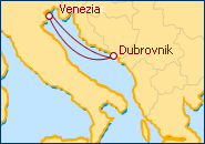 Visualizza l'itinerario della Crociera Italia, Croazia