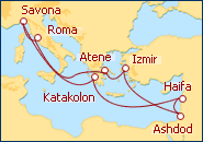 Visualizza l'itinerario della Crociera Ritorno in Terra Santa I