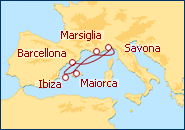 Visualizza l'itinerario della Crociera Verde Lime II
