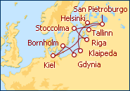 Visualizza l'itinerario della Crociera Capitali del Nord II 2012