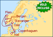 Visualizza l'itinerario della Crociera Danimarca, Germania, Norvegia  II 