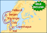 Visualizza l'itinerario della Crociera Germania, Danimarca, Norvegia 
