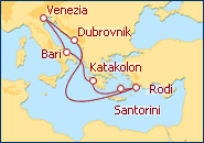 Visualizza l'itinerario della Crociera Grecia, Croazia