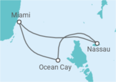 Itinerario della crociera Bahamas - MSC Crociere