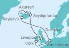 Itinerario della crociera Regno Unito, Islanda - Royal Caribbean