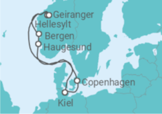 Itinerario della crociera Danimarca, Norvegia - Costa Crociere
