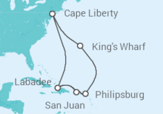 Itinerario della crociera Bermuda, Sint Maarten, Portorico - Royal Caribbean