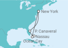 Itinerario della crociera Crociera USA e Bahamas + Hotel a New York - Bevande incluse - MSC Crociere