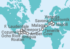 Itinerario della crociera Da Fort Lauderdale (U.S.A.) a Savona - Costa Crociere