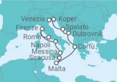 Itinerario della crociera Da Civitavecchia a Venezia - NCL Norwegian Cruise Line
