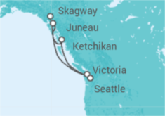 Itinerario della crociera Alaska - Celebrity Cruises