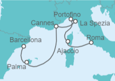 Itinerario della crociera Francia, Italia, Spagna - Celebrity Cruises