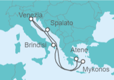 Itinerario della crociera Italia, Grecia - MSC Crociere