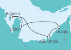 Itinerario della crociera Qatar, Emirati Arabi - MSC Crociere