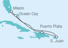 Itinerario della crociera Portorico - MSC Crociere