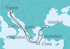 Itinerario della crociera Grecia, Italia, Turchia - MSC Crociere