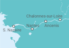 Itinerario della crociera Crociera attraverso i Castelli della Loira - CroisiEurope