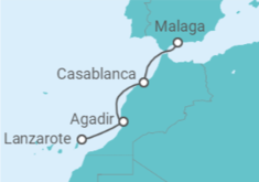 Itinerario della crociera Los esplendores del arte morisco - CroisiMer