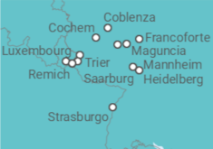 Itinerario della crociera 5 ríos: Rin, Neckar, Meno, Mosela y Sarre  - CroisiEurope