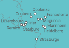 Itinerario della crociera 5 ríos: Rin, Neckar, Meno, Mosela y Sarre - CroisiEurope