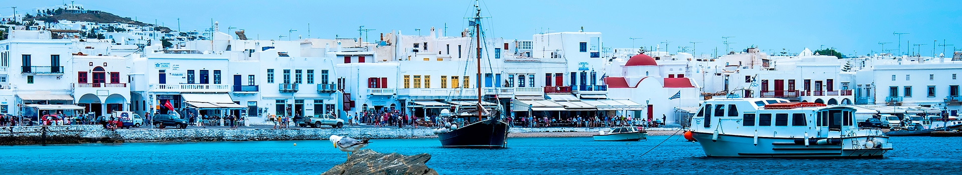La tua vacanza **Mykonos** inizia qui