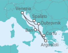 Itinerario della crociera Italia, Grecia, Croazia - Costa Crociere
