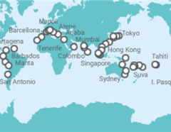 Itinerario della crociera Giro del Mondo 2025 - Costa Crociere
