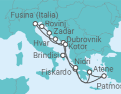 Itinerario della crociera Grecia, Croazia, Montenegro, Italia - Explora Journeys