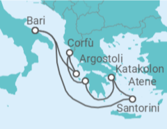 Itinerario della crociera Grecia, Italia - MSC Crociere