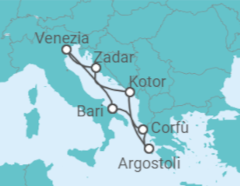 Itinerario della crociera Grecia, Montenegro, Italia - Costa Crociere