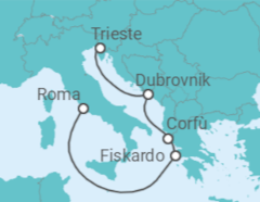 Itinerario della crociera Grecia, Croazia - Cunard