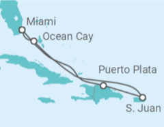 Itinerario della crociera Portorico - MSC Crociere