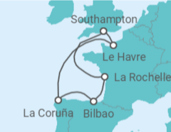 Itinerario della crociera Spagna, Francia - Royal Caribbean
