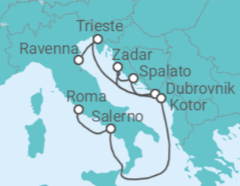 Itinerario della crociera Italia, Croazia, Montenegro - Celebrity Cruises