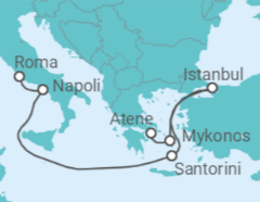Itinerario della crociera Italia, Grecia, Turchia - Princess Cruises